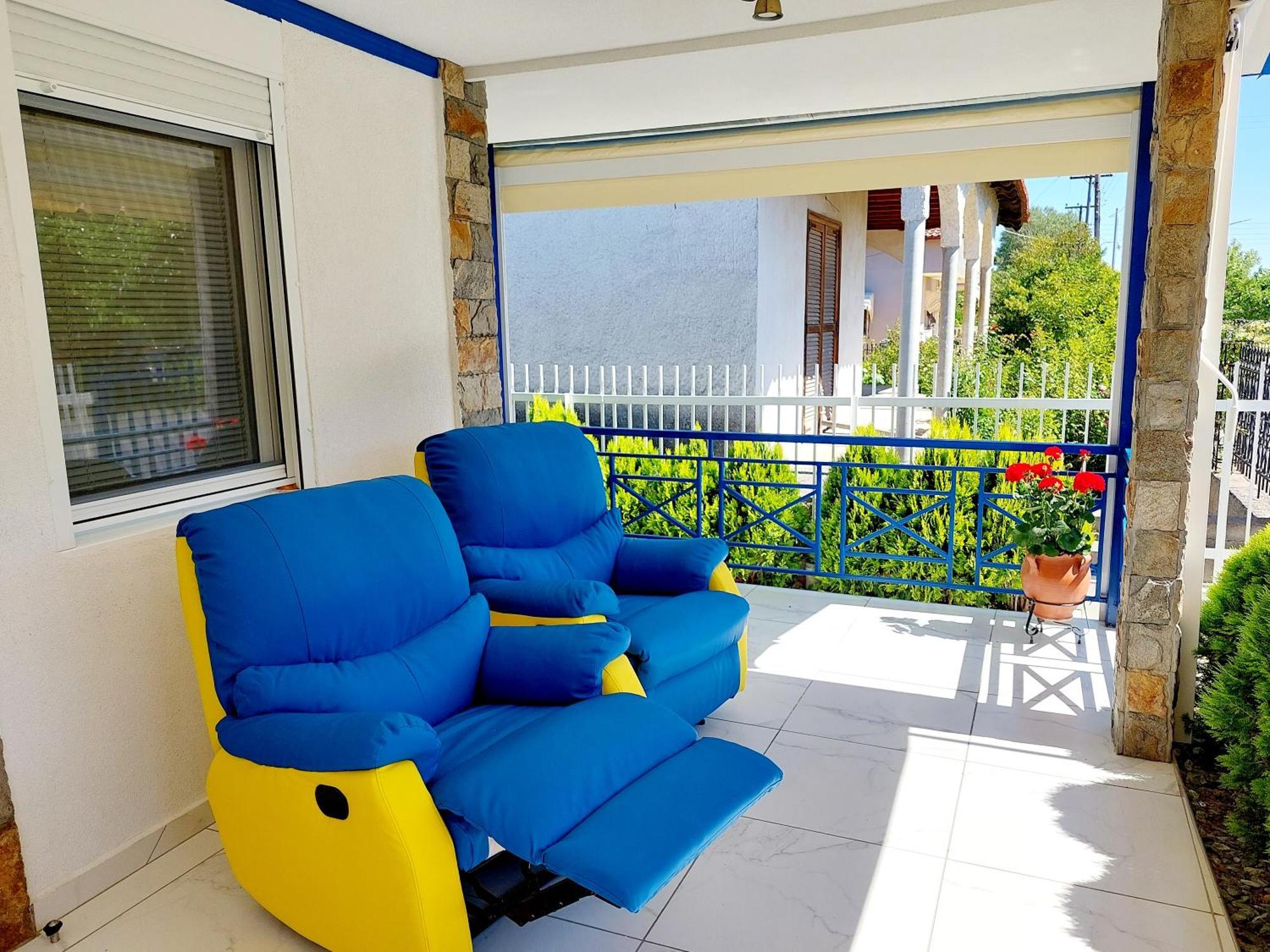 Villa Blue House Nea Kallikrateia Kültér fotó